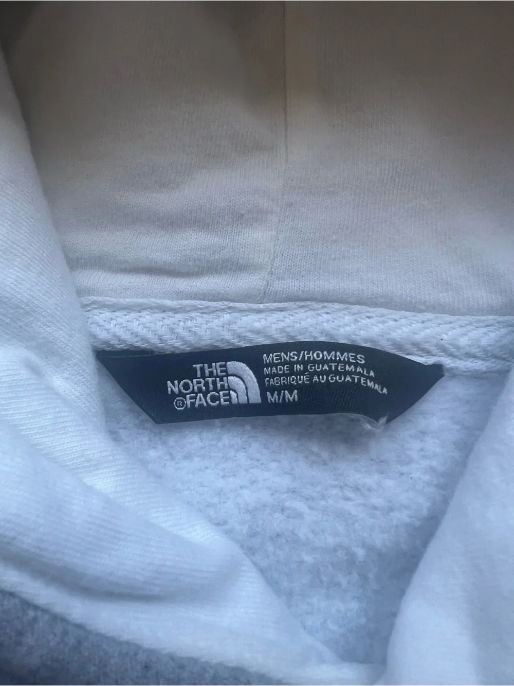 The North Face Trivert Pullover Hoodies Mens Gray/White Half Dome Logo Cotton M